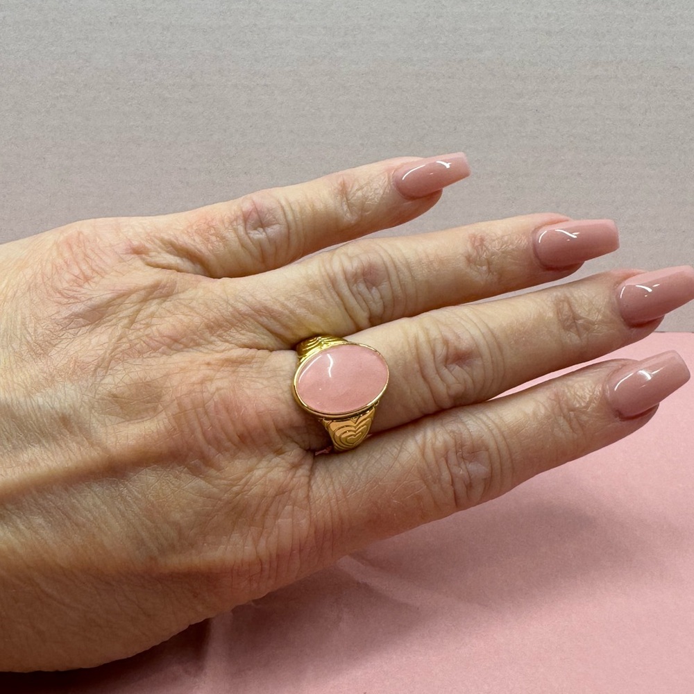 Gorjana Rose Quartz Love Ring - Picture 4 of 4